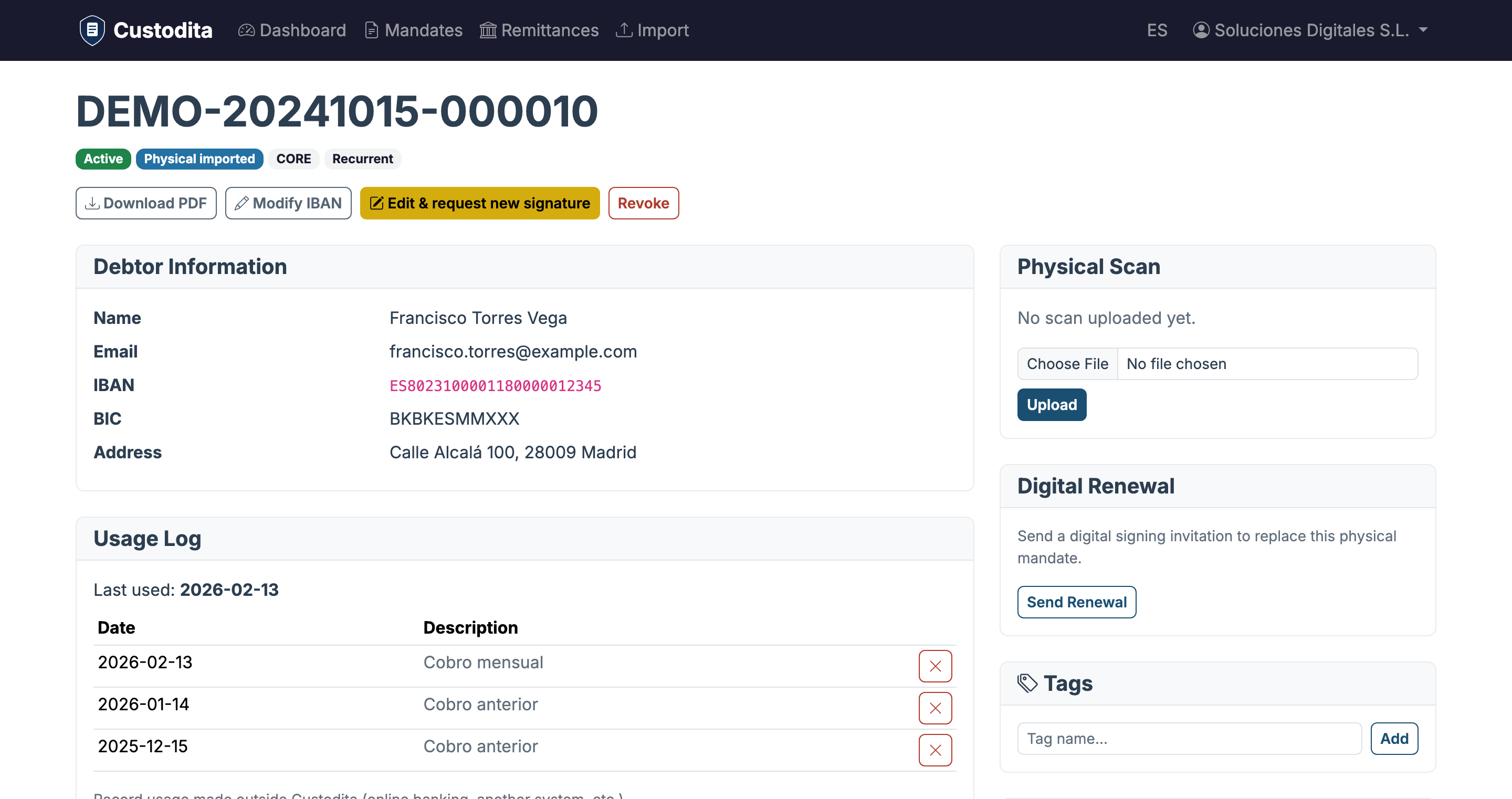 Attach the signed originals