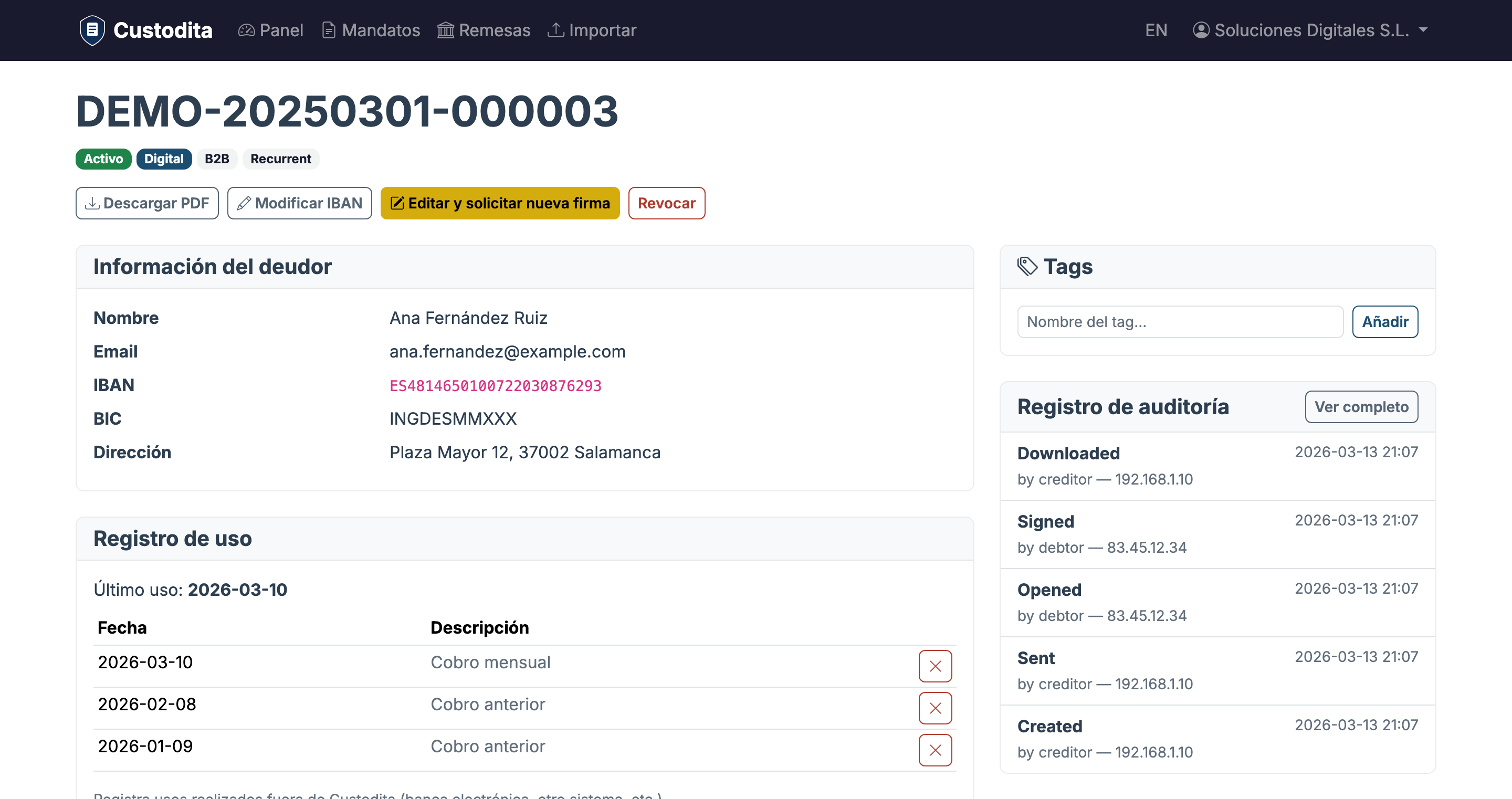 Gestiona el ciclo de vida